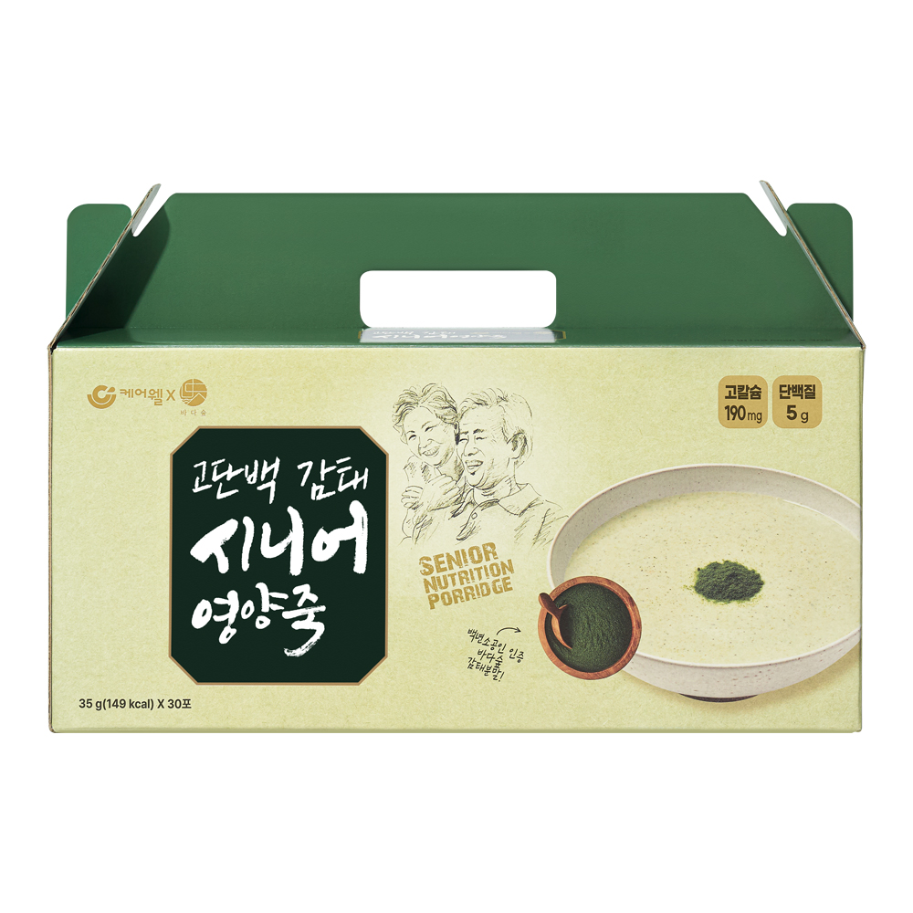 케어웰 고단백 감태 시니어 영양죽 어르신 환자 노인영양식 식사대용 건강식 35g, 30개 - 상세 이미지 5