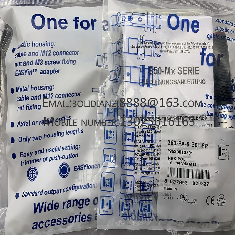 S50-PA-5-B01-NN S50-PA-5-B01-PP 오리지널 스위치