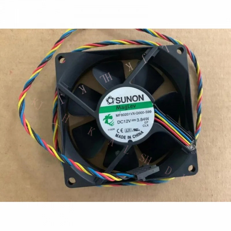 N  for 신품형 SUNON MF80201VX-Q000-S99 DC 12V 3.84W 8020 8CM 4선식 냉각팬
