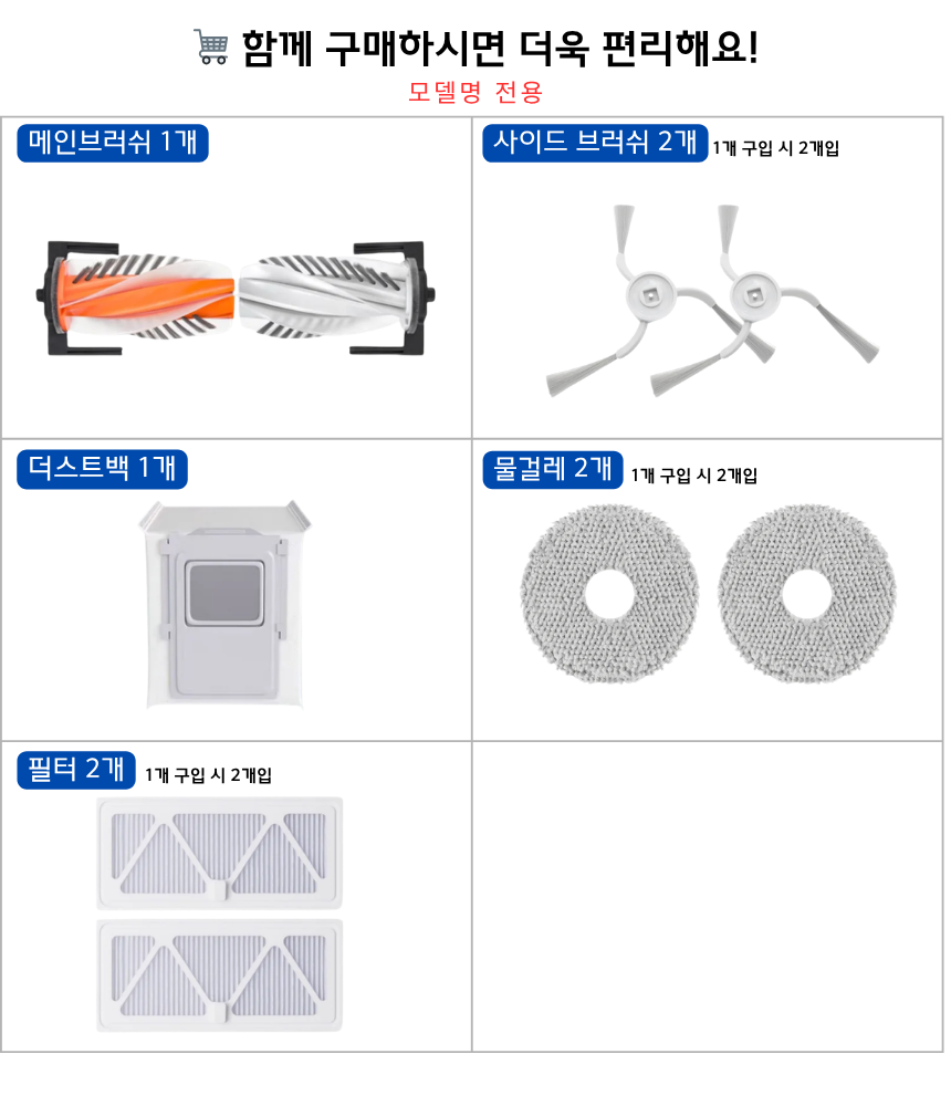 [호환] DJI ROMO 로모 P 소모품 먼지봉투 더스트백 10EA - 상세 이미지 2