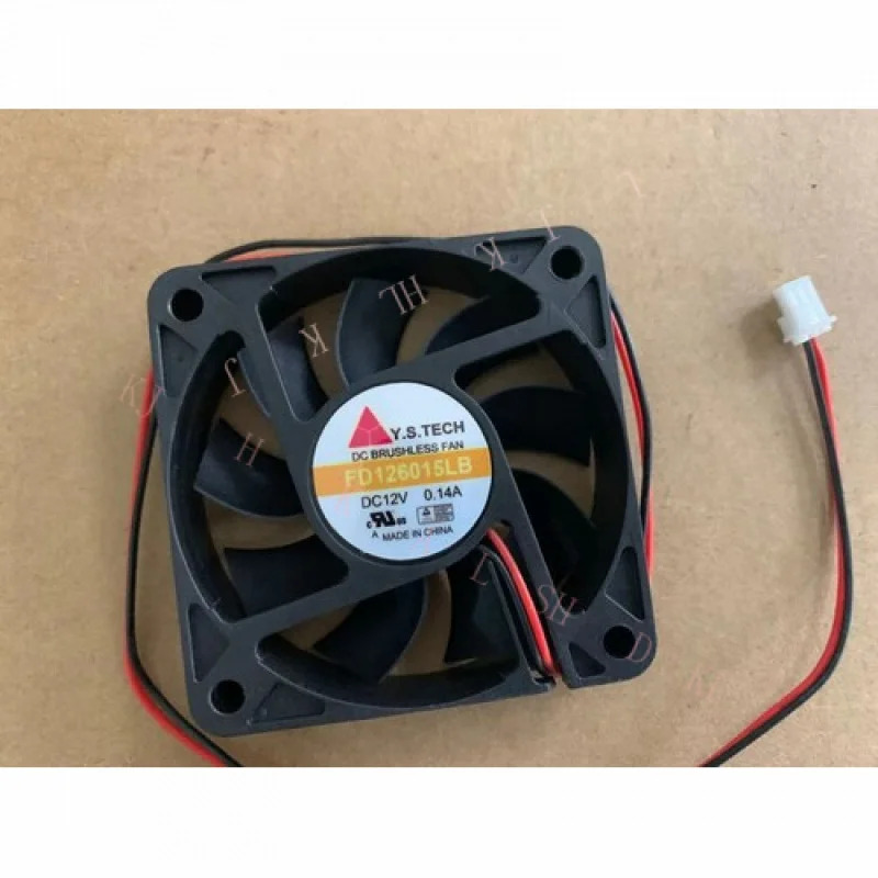 N 6015 신품형 Y.S.TECH FD126015LB DC12V 0.14A 저소음 냉각팬 6CM
