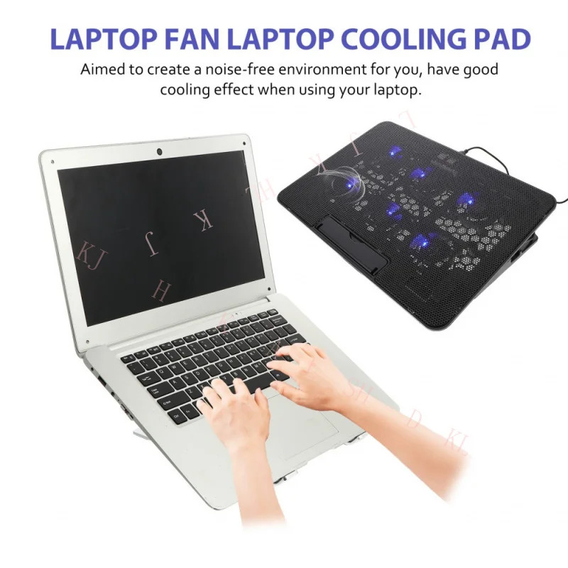 USB 노트북 스탠드 쿨링 패드 PC 쿨러 홀더 팬