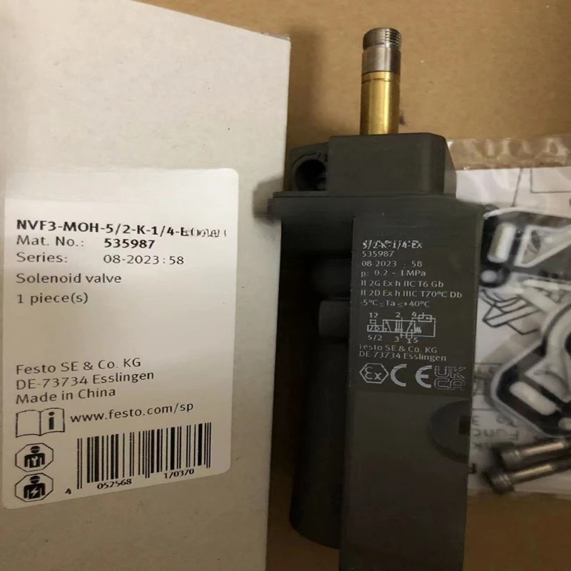 FESTO Festo 방폭 솔레노이드 밸브 NVF3-MOH-5/2-K-1/4-EX 535987 공압부품