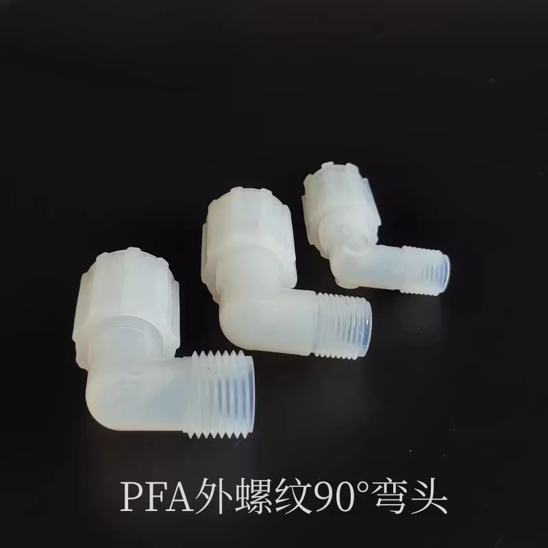 JSOE 외부 스레드 엘보 PFA 조인트 NPT 확장 90  파이프