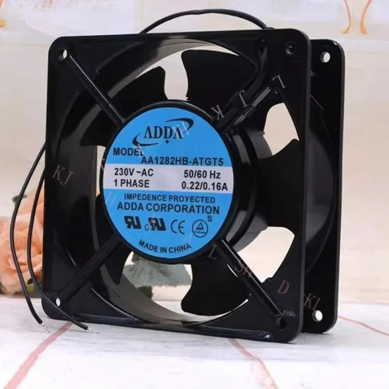 N FOR ADDA AA1282HB-AT5 AC230V 0.22A/0.16A 12038 12CM 금속 냉각팬