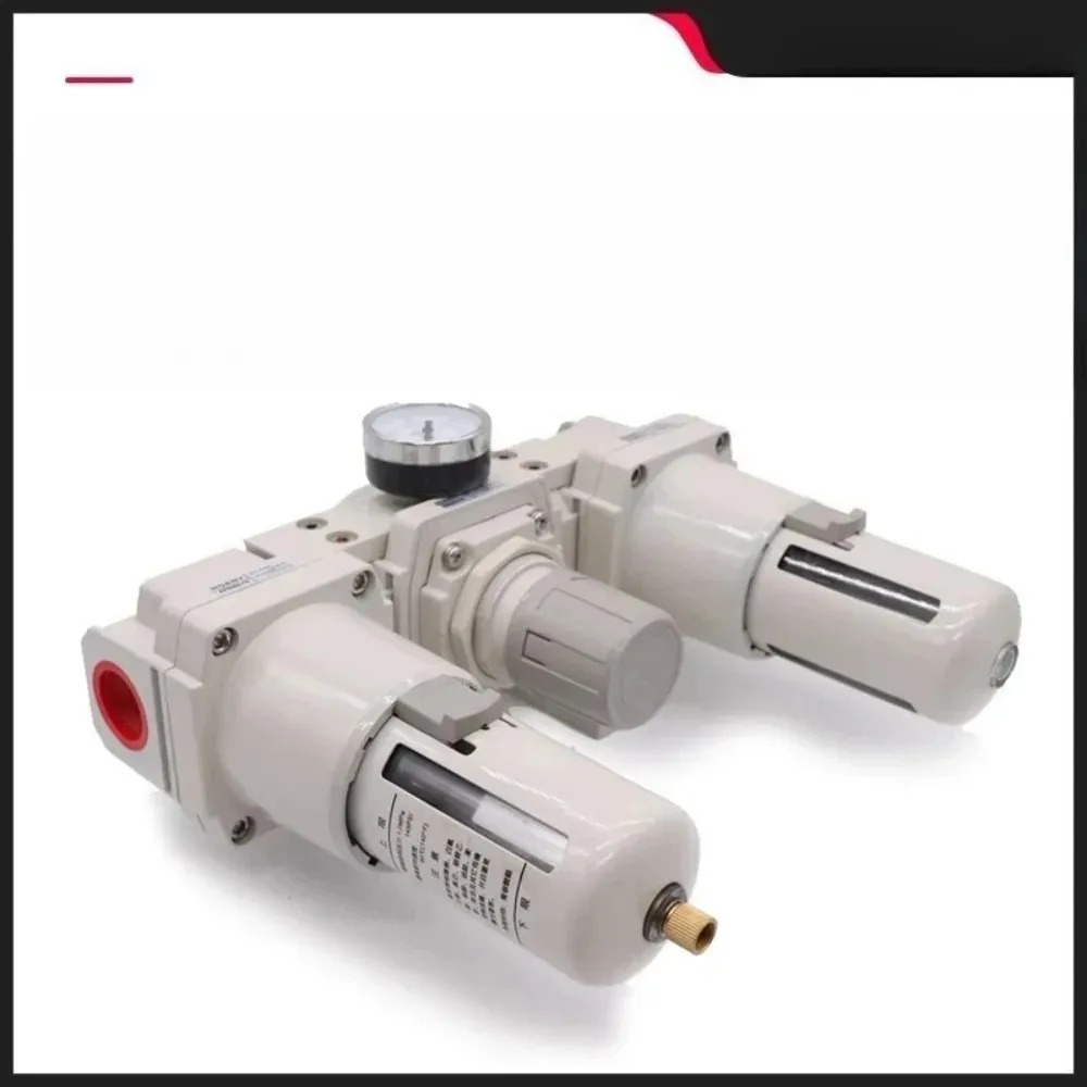 SMC AC 스타일 3-in-1 에어 프렙 유닛 필터 레귤레이터 윤활기 0-150PSI CNC 기계 산업 도구공압 FRL 어셈블리