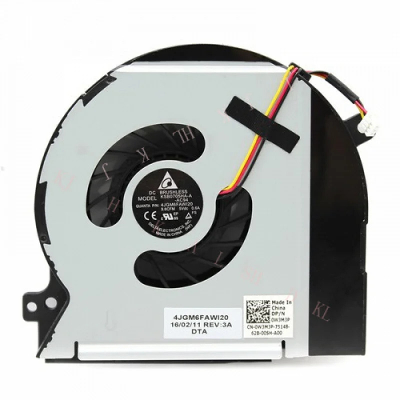 N 델 XPS 15 L501X L502X 노트북 CPU 냉각팬 DFS601305FQ0T 0W3P XC