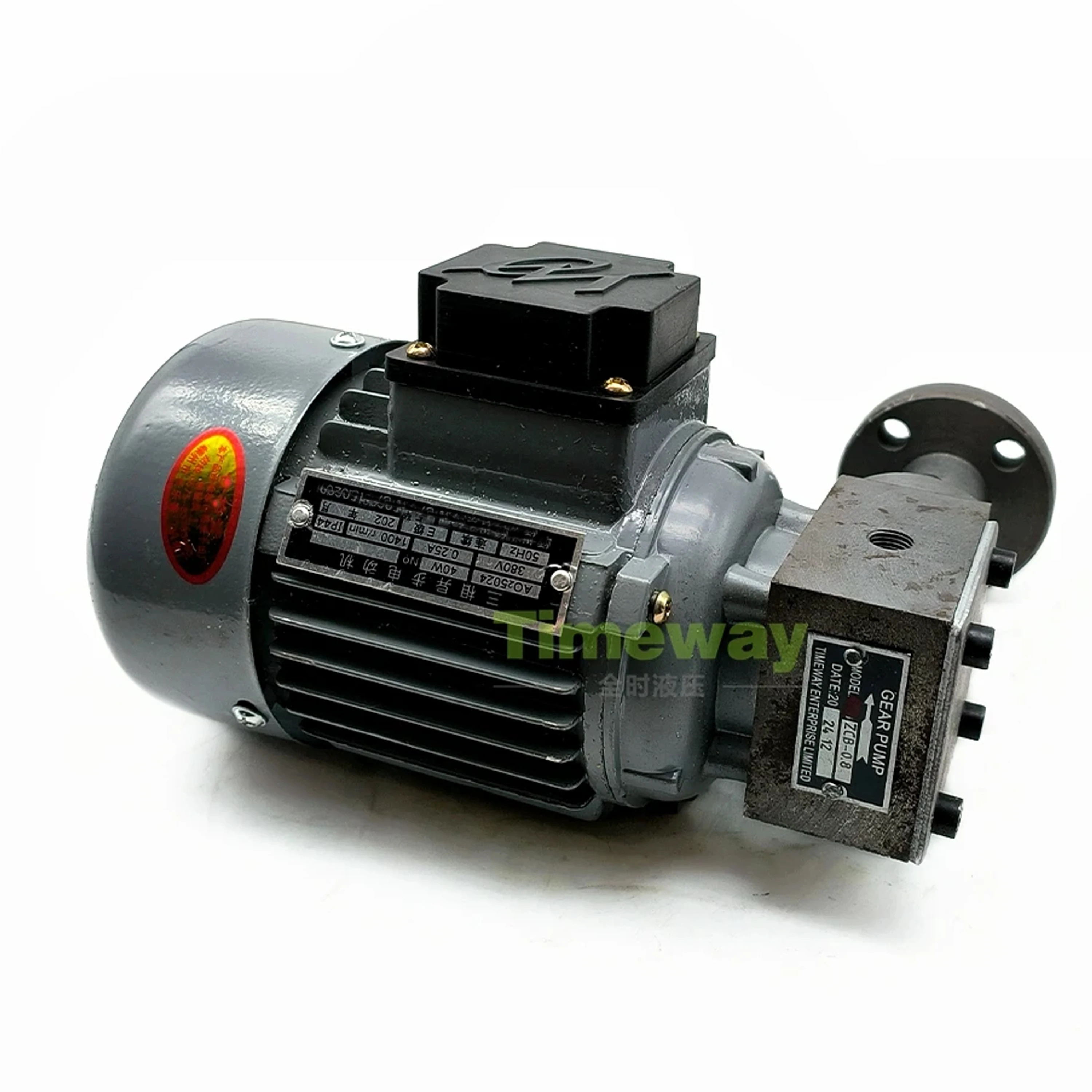 모터가 장착된 ZCB Protable 기어 오일 펌프 ZCB-0.8 3 비동기 모터 이송 전원 380V 40W 50HZ