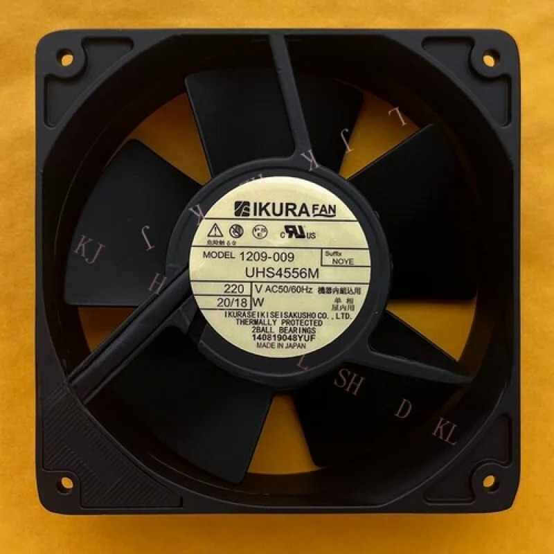 N FOR IKURA FAN UHS4556M 220VAC 120x120x38mm 금속 고온 냉각팬