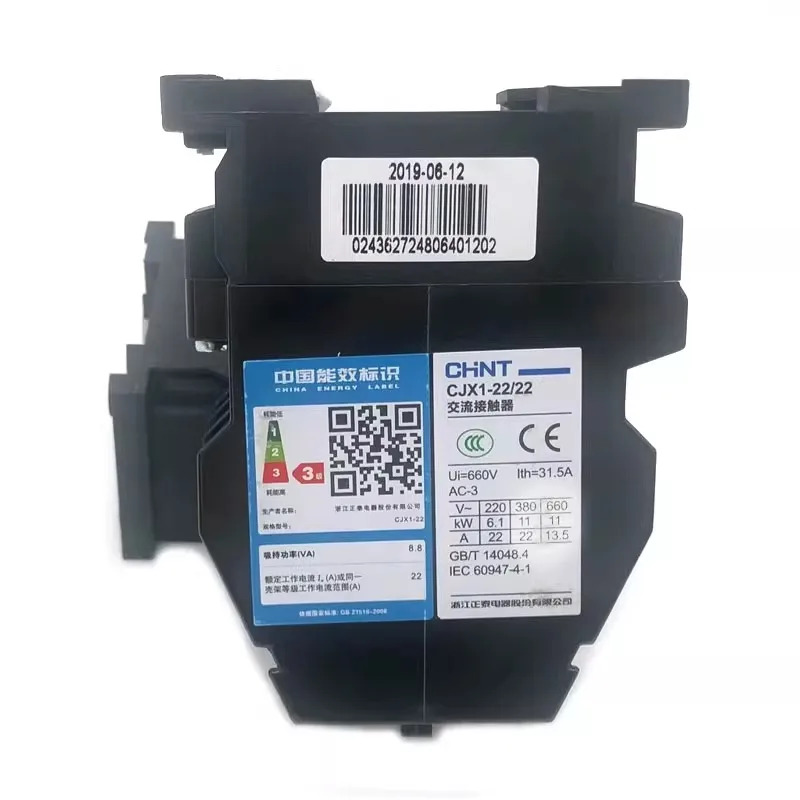 친트 AC 접촉기 CJX1-9/-22 12/-22 16/-22 22-/22 32A 220V 380-24