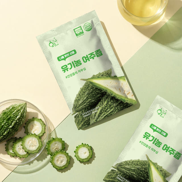 유기농 생 여주즙 100ml 30포 진액 엑기스