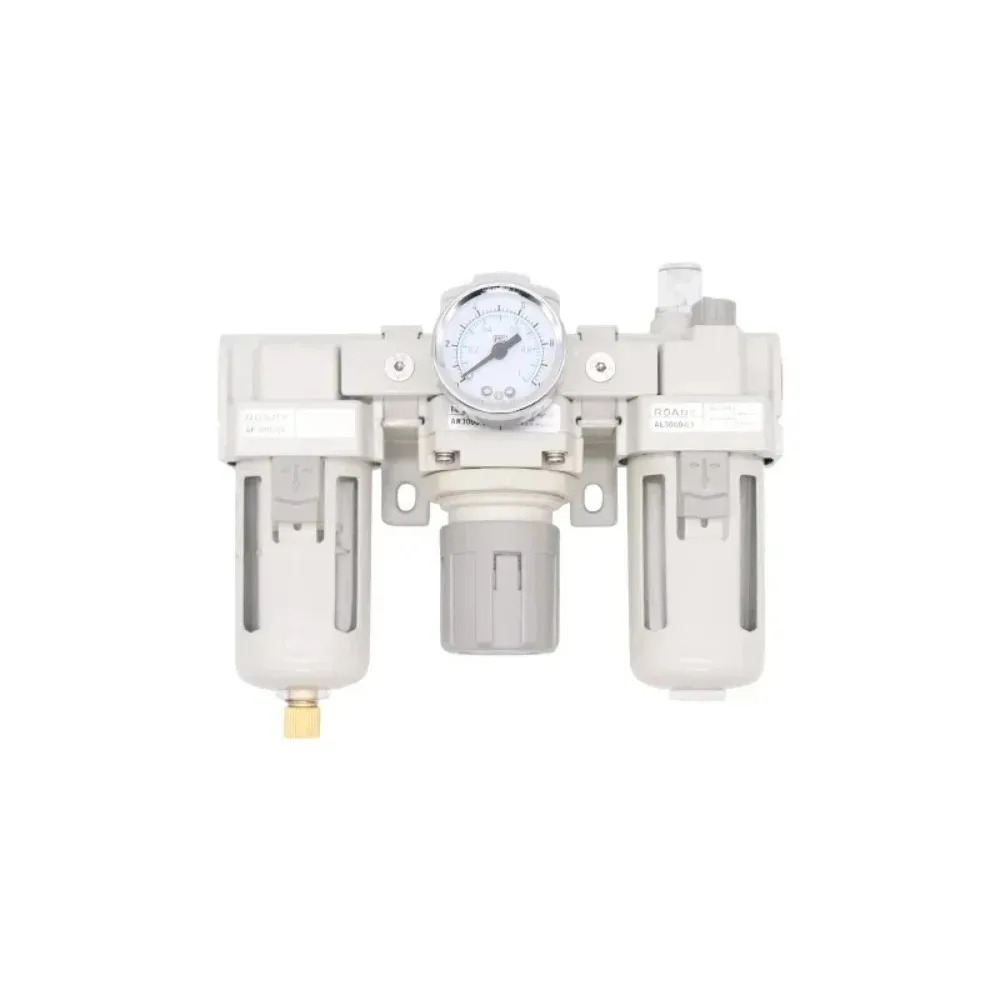 SMC AC 스타일 3-in-1 에어 프렙 유닛 필터 레귤레이터 윤활기 0-150PSI CNC 기계 산업 도구공압 FRL 어셈블리