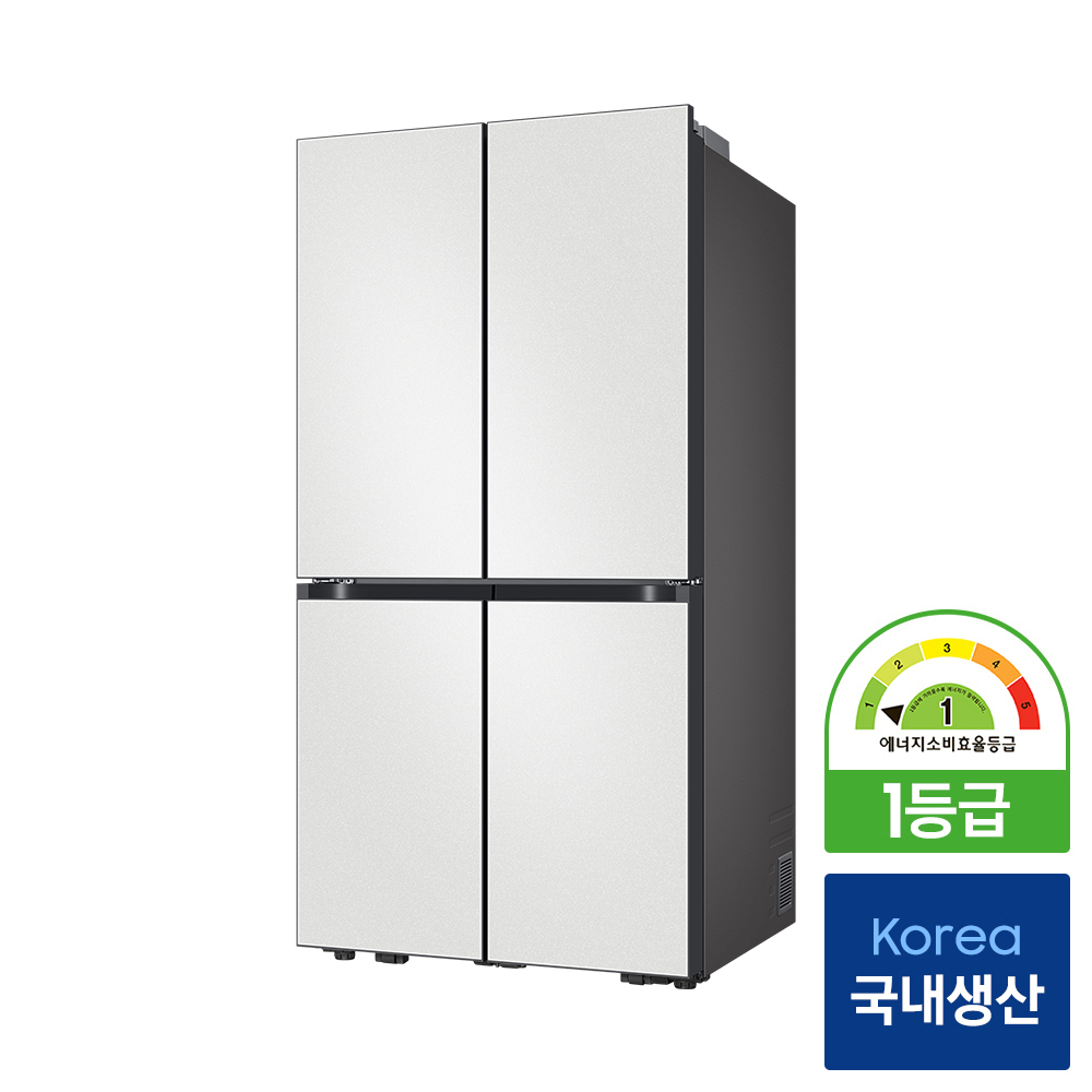 삼성 비스포크 AI 하이브리드 냉장고 900L 1등급 UV탈취 코타 화이트(RM70F91R1A) 상품 이미지
