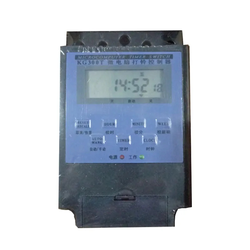 Shuguang KG300T 시제어 스위치 마이크로 컴퓨터 자동 벨소리 기기 타이밍 벨 제어 220V