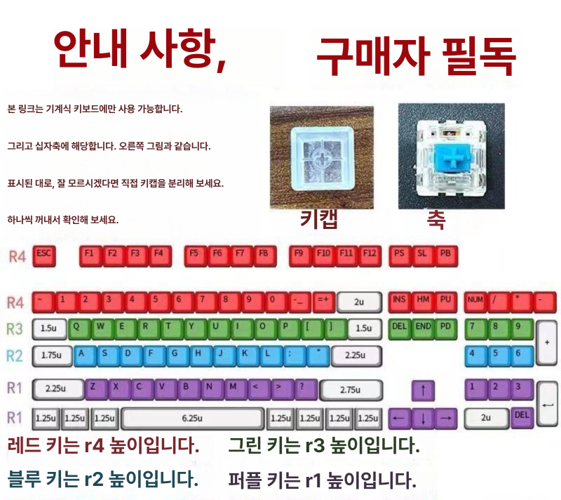 체인소맨 마키마 PBT 염료승화 커스텀 키캡 굿즈 마키마 7키 조합 - 상세 이미지 2