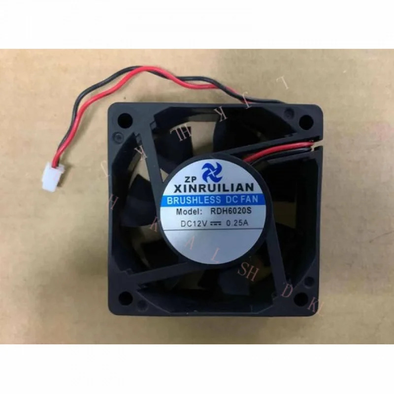 브러시리스 DC 팬 RDH6020S 12V 0.25A 60x60x20MM 2선식 6CM 냉각팬