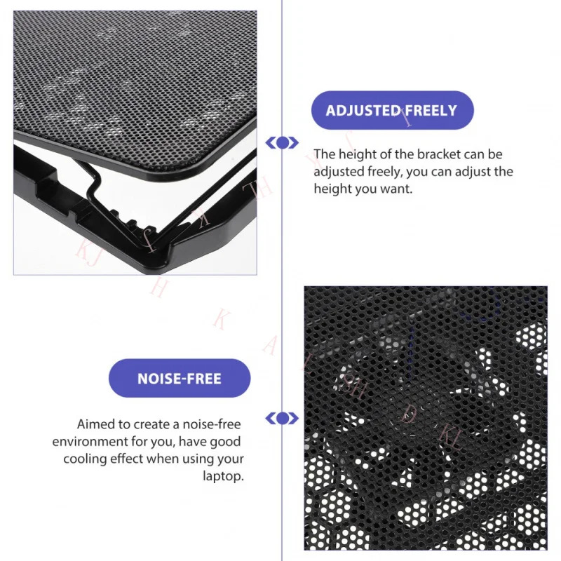 USB 노트북 스탠드 쿨링 패드 PC 쿨러 홀더 팬