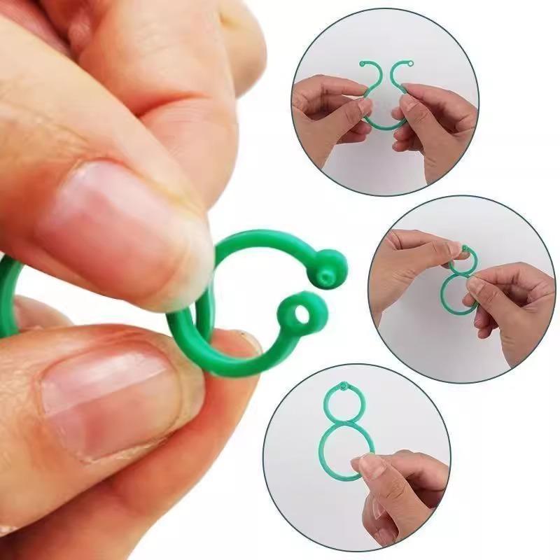 나무 고정 지지대 강관 삼각다리 수목 묘목 보호 직경4cm 길이1 5m 튼튼한 원형 덩굴 8 버클 [100/팩] - 상세 이미지 4