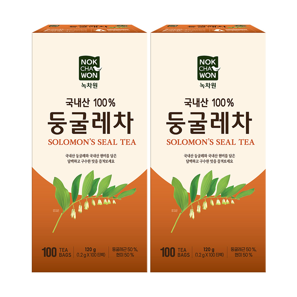 [녹차원]구수한 둥굴레차 100티백 x 2 - 상품 이미지