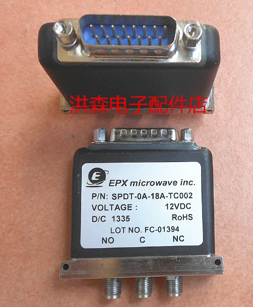 EPX SPDT-0A-18A-TC002 SPDT-0C-18A-P 동축 스위치 SMA rf 12V 18GHz