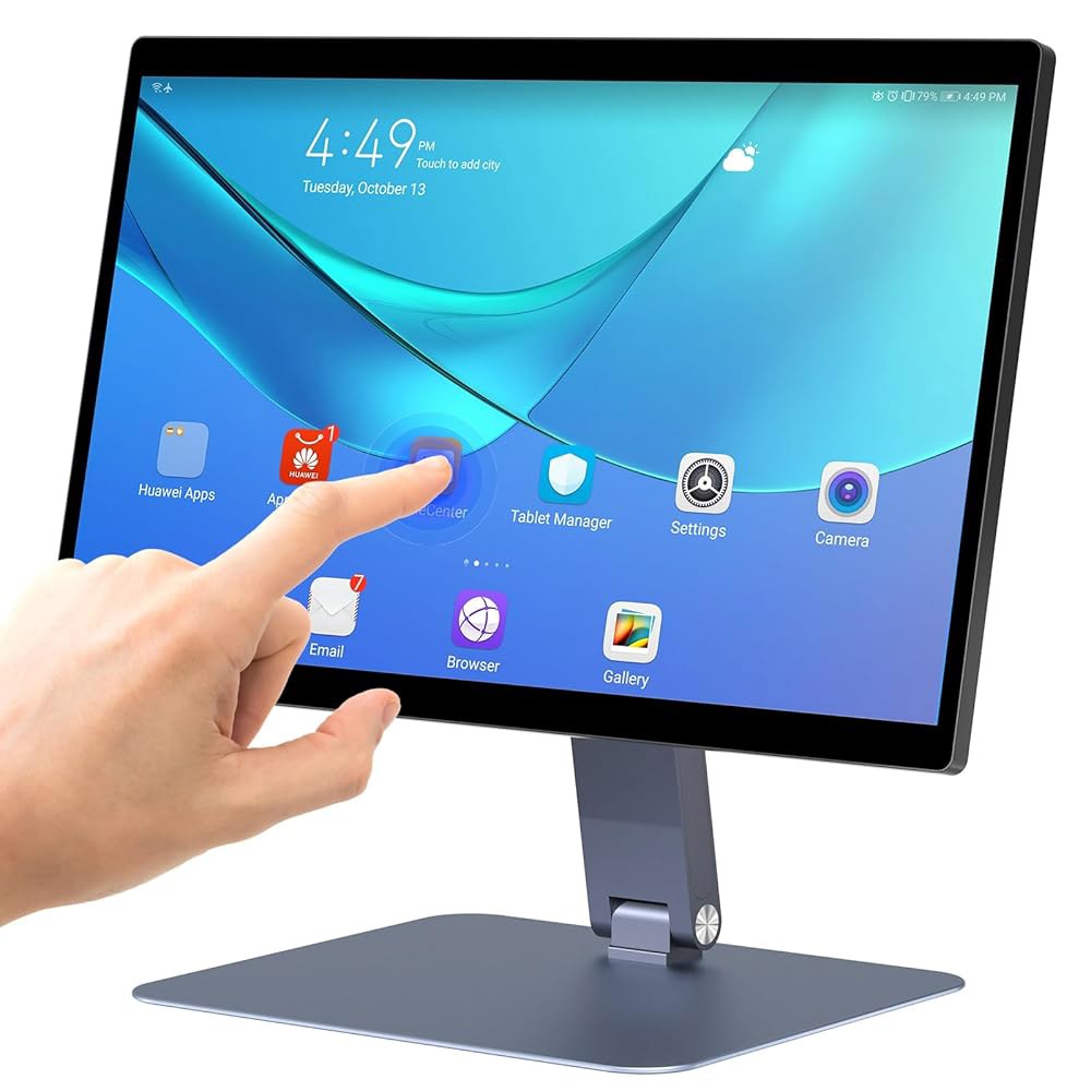 OuuOee 15.6인치 올인원 데스크탑 컴퓨터, 산업용 WiFi ROM, 터치스크린 HDMI 안드로이드 4.2 블루투스 FHD 조절 컴퓨터 가능한 4GB 12 RK3399 RAM - 상품 이미지