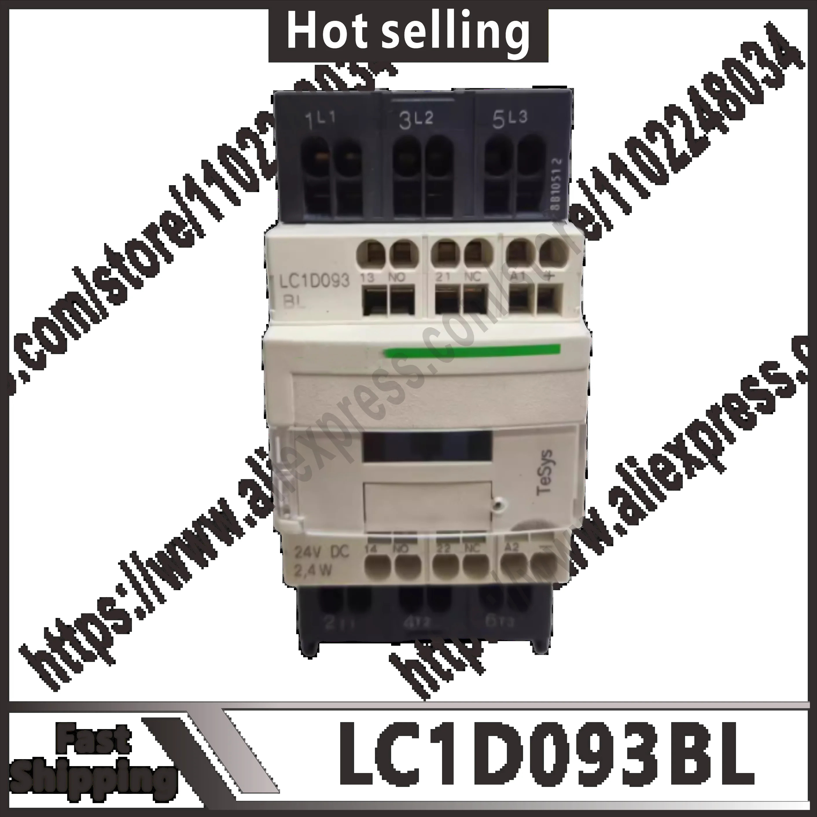 원본 LC1D093BL TeSys D 접촉기 -3P3 NO - AC-3-440 V 9 A -24 DC 코일