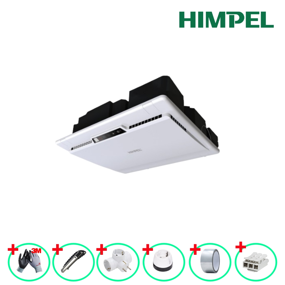 힘펠 전열교환기 휴벤C HRD-100C 20평형아파트 DIY 셀프시공 무덕트 - 상품 이미지