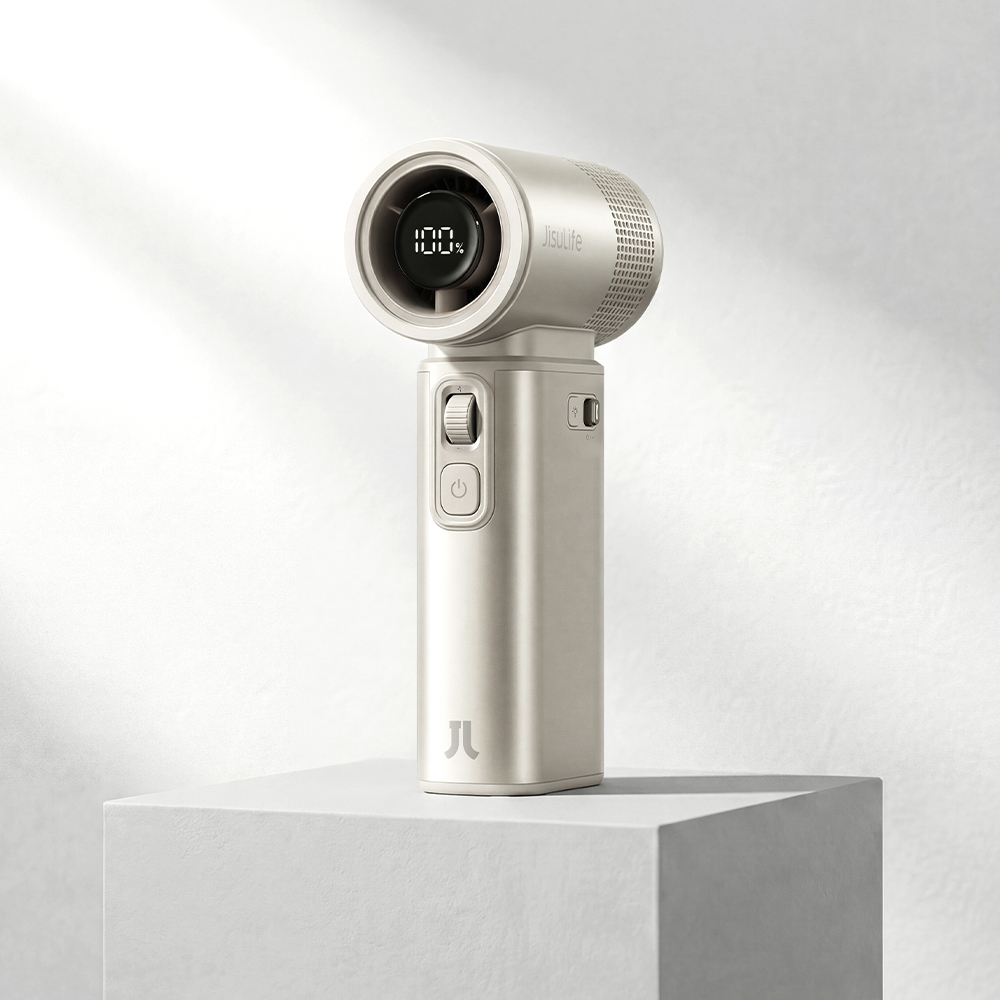 [아마존1위] 지수라이프 캠핑 손 미니 무선 휴대용 선풍기 손풍기 Ultra2 샴페인 브라운 제품 이미지