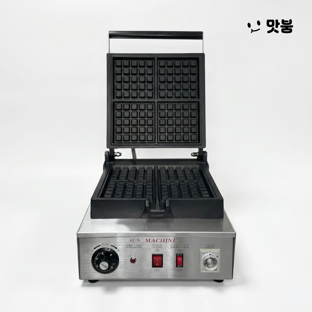 태양산업 일반사각 1구 와플기계 전기식 국내제조 조리기 / WPR-250S - 상품 이미지