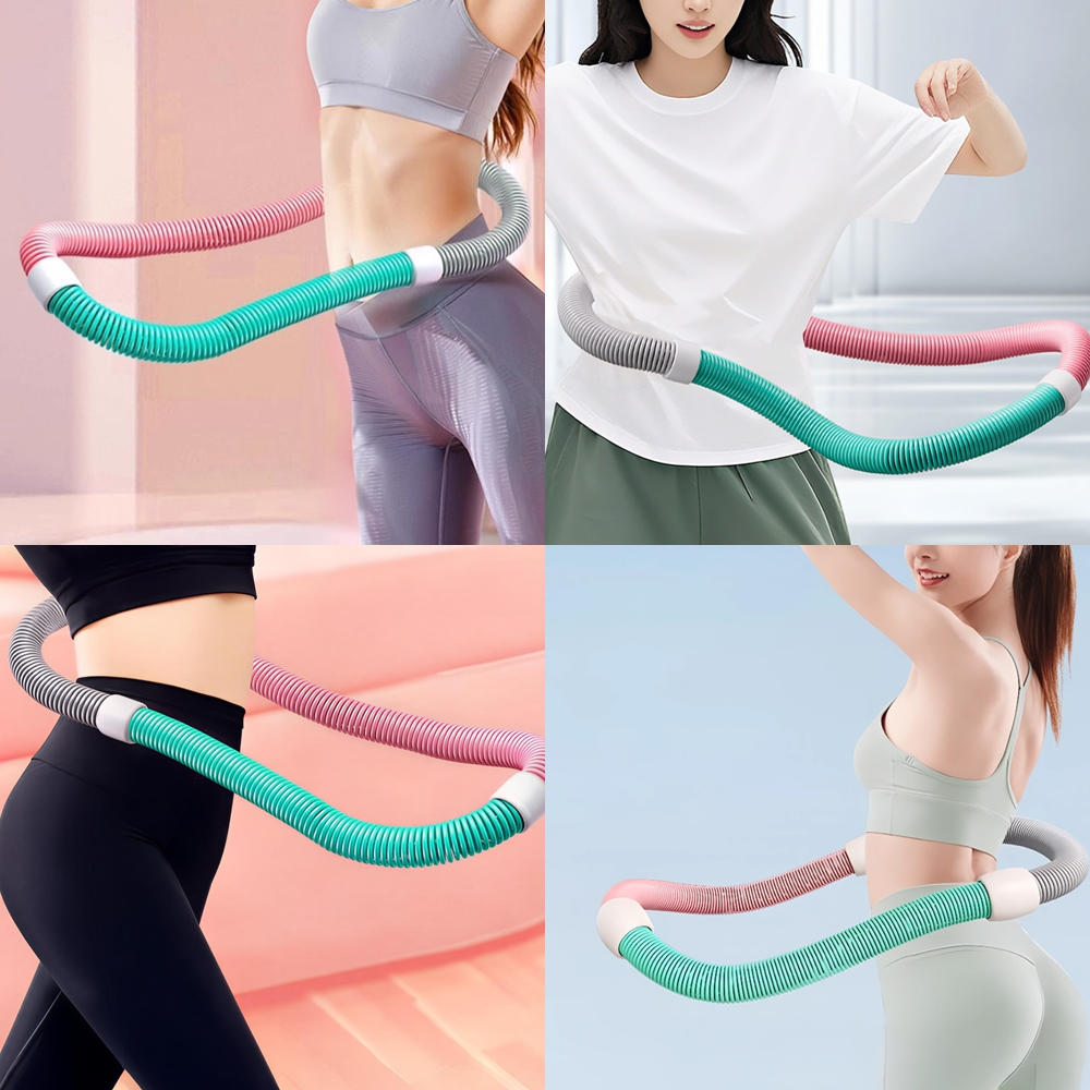 묵직한 다이어트 스프링 훌라후프 줄 뱃살 홈트 기구 실내 운동 코어 복근 - 상품 이미지