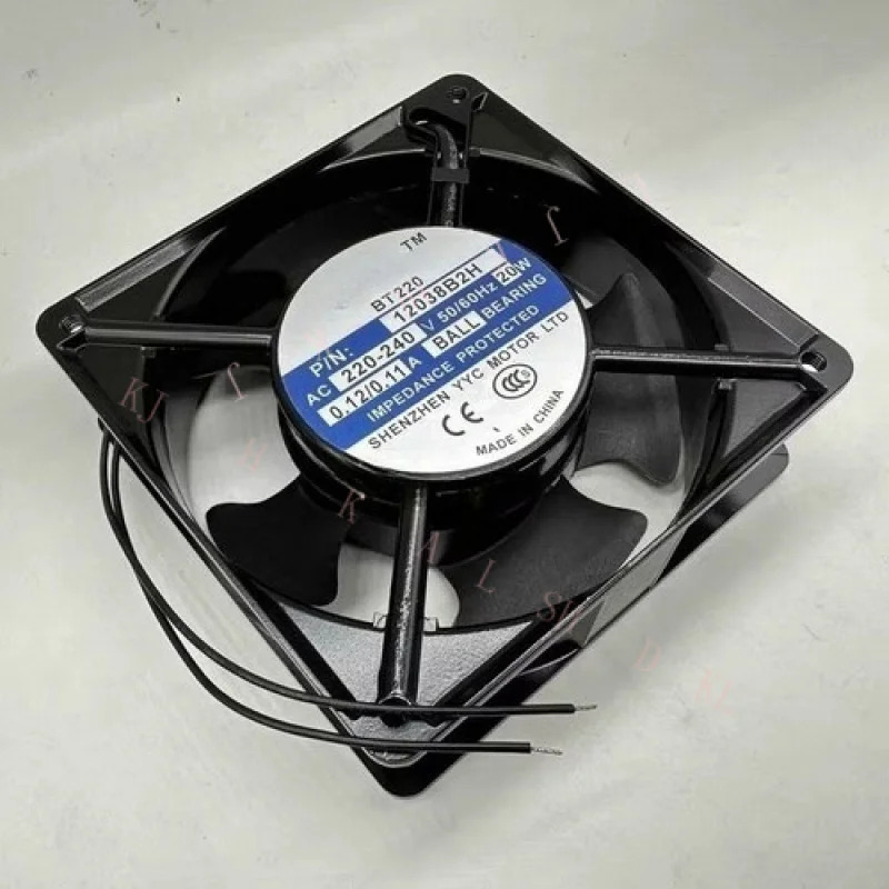 N 120x120x38MM BT220 12038B2H AC220-240V 20W 0.12/0.11A 쿨링 팬 맥스에어