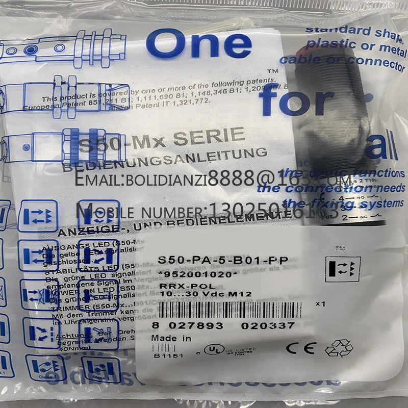 S50-PA-5-B01-NN S50-PA-5-B01-PP 오리지널 스위치