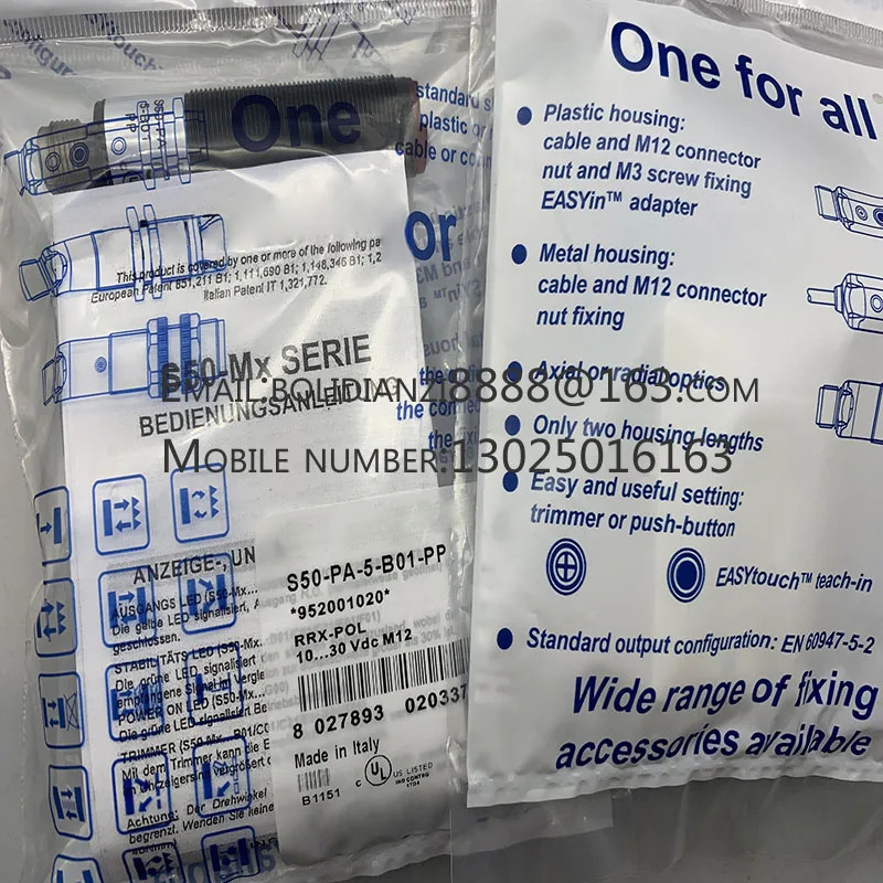 S50-PA-5-B01-NN S50-PA-5-B01-PP 오리지널 스위치