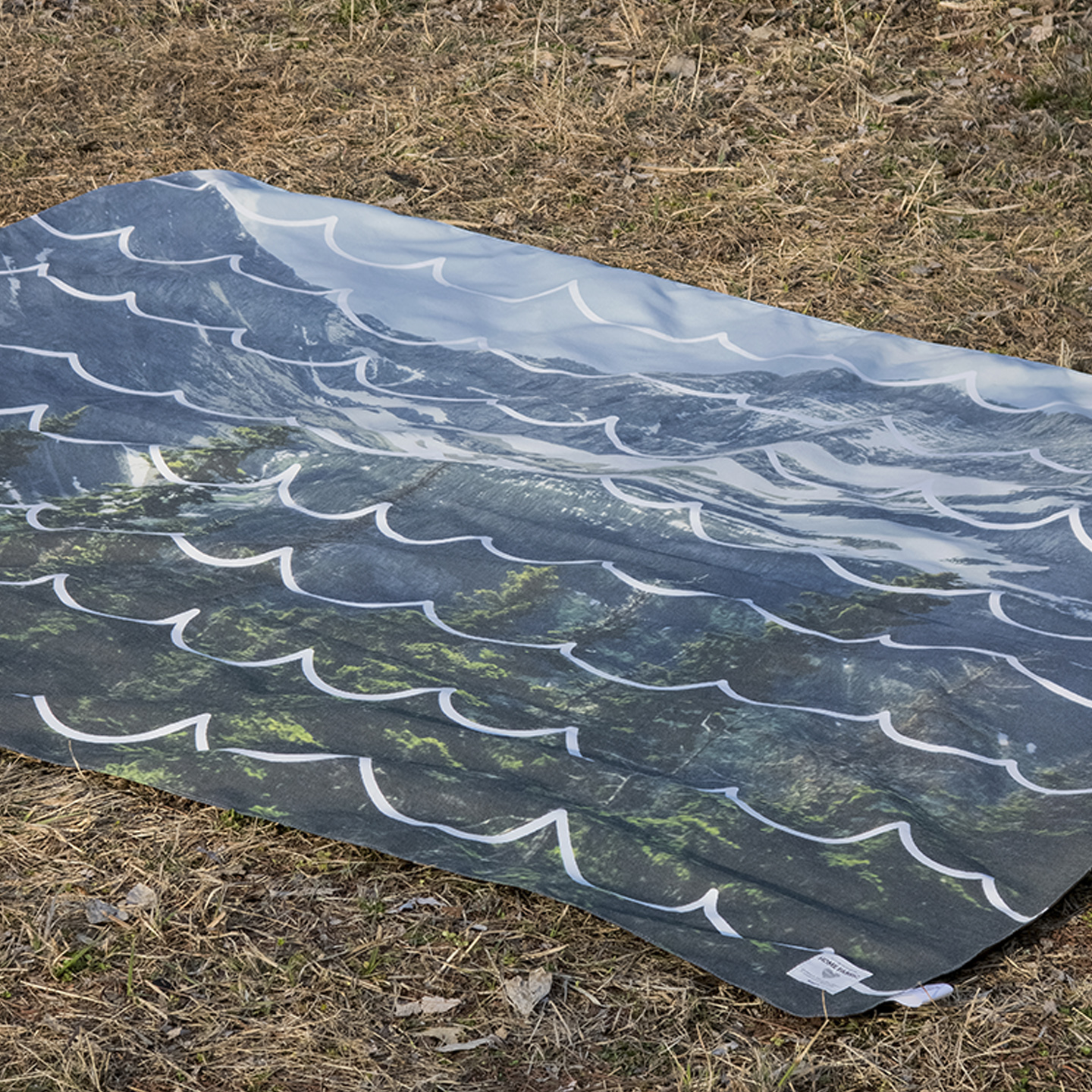 두들웨이브 피크닉매트 단면방수 휴대용 경량 감성 돗자리 나들이 소풍 140x180cm, 1개 - 상세 이미지 3