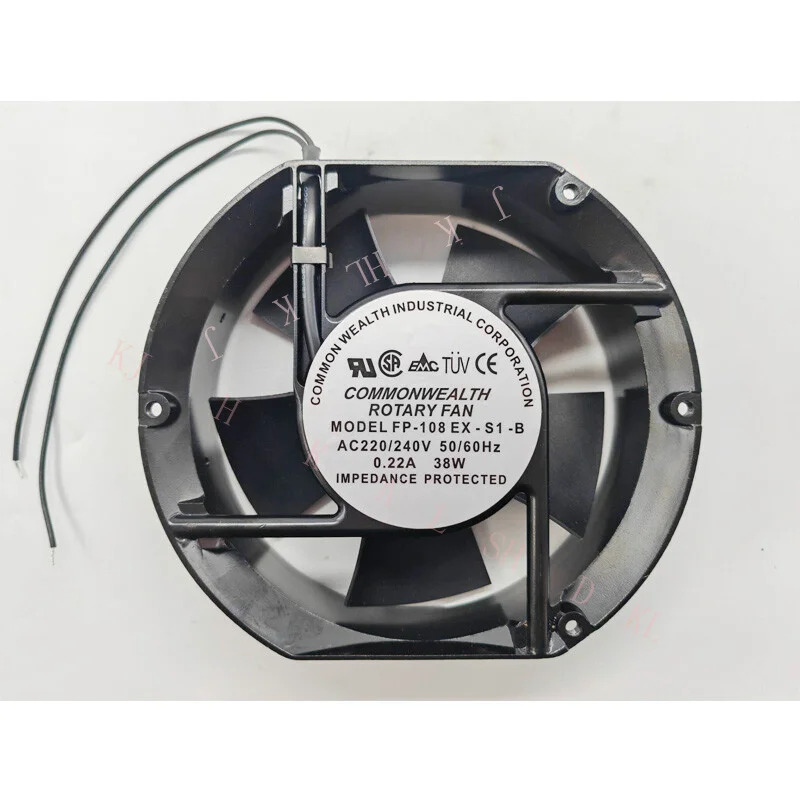 NN FOR 무소음 팬 FP-108EX-S1-B 220V / 240V 0.22A 38W 172 x 150 51mm