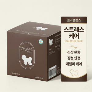 폴라밸런스 강아지 스트레스 영양제 분리불안 감정안정 완화 30개 이미지