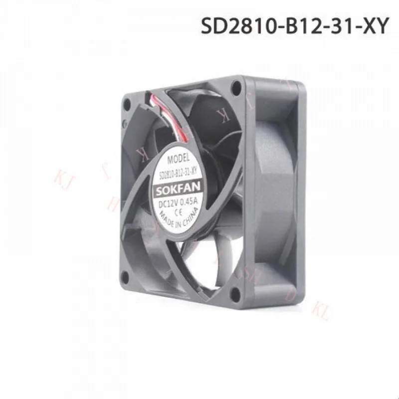 N FOR SOKFAN SD2810-B12-31-XY 7025 12V 0.45A 축류형 고풍량 냉각팬