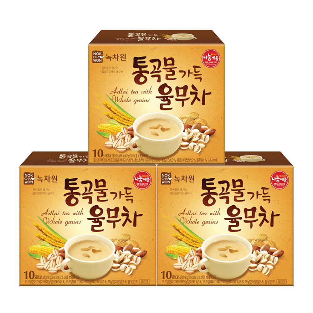 녹차원 통곡물가득 율무차 10스틱 x 3팩 - 상품 이미지