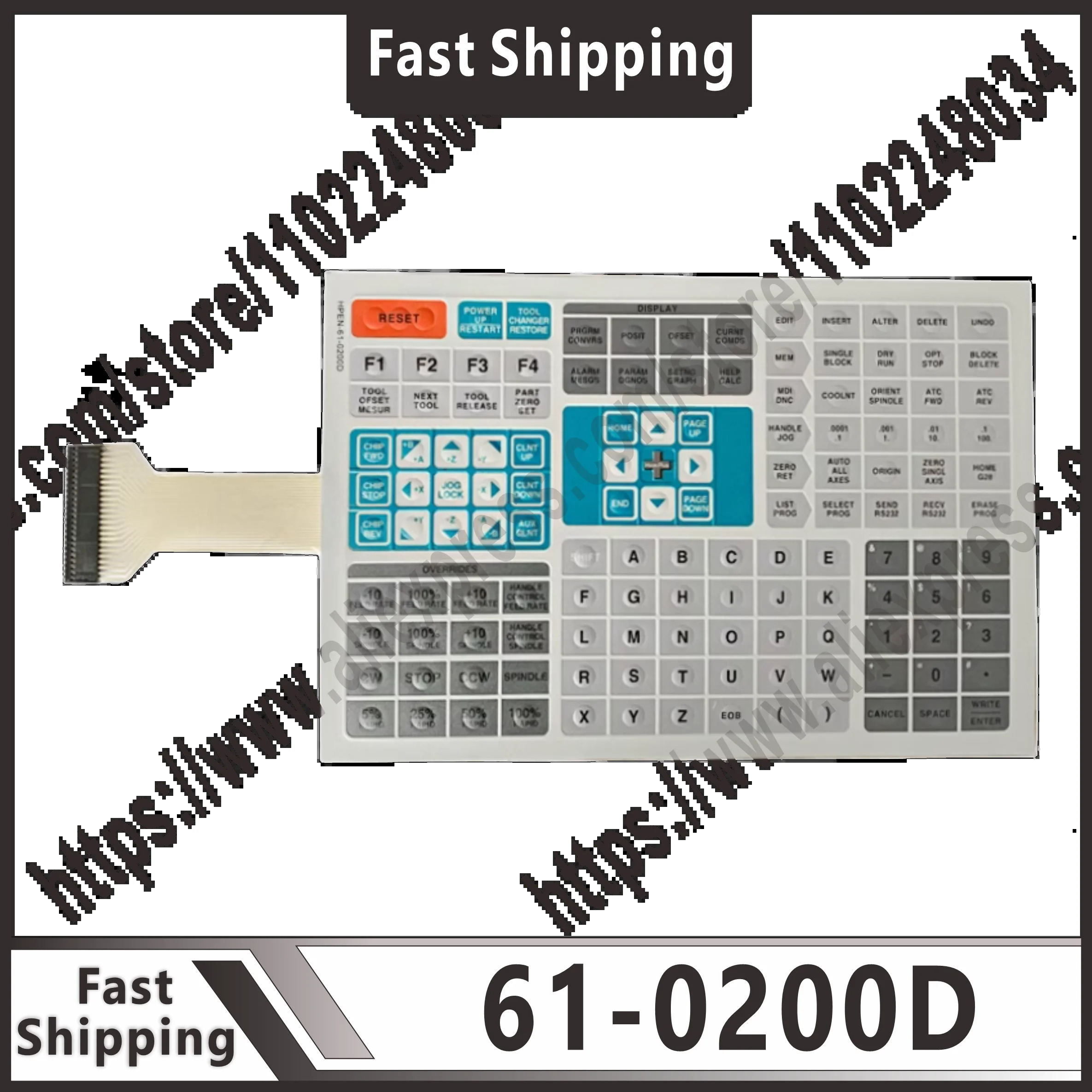 원본 61-0200D CNC 공작 기계 액세서리 제어 보드 버튼