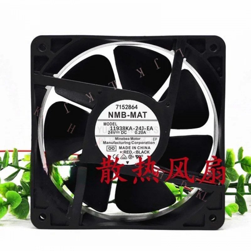 N FOR NMB 11938KA-24J-EA 12038 DC24V 0.20A 12CM 2선 인버터 냉각팬