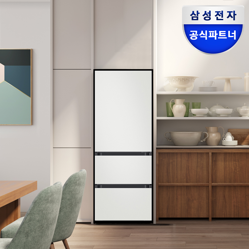 삼성 비스포크 김치냉장고 키친핏 스탠드형 3도어는 경제적 부담을 줄이면서 조용한 사용 환경을 원하는 분들을 위한 용량과 기능 설명