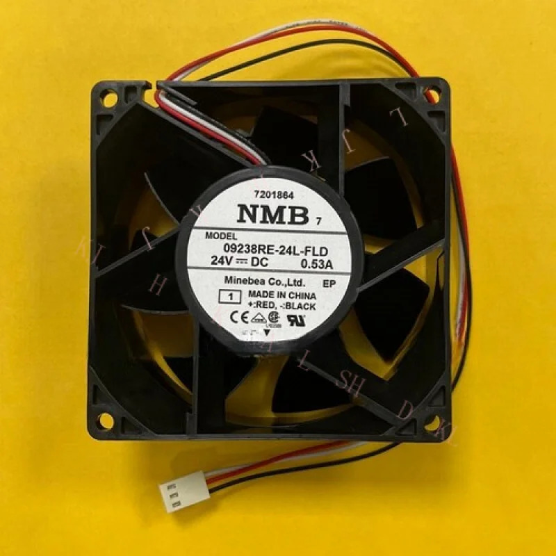 N FOR NMB 09238RE-24L-FLD DC24V 0.53A 9238 9CM 3핀 인버터 냉각팬