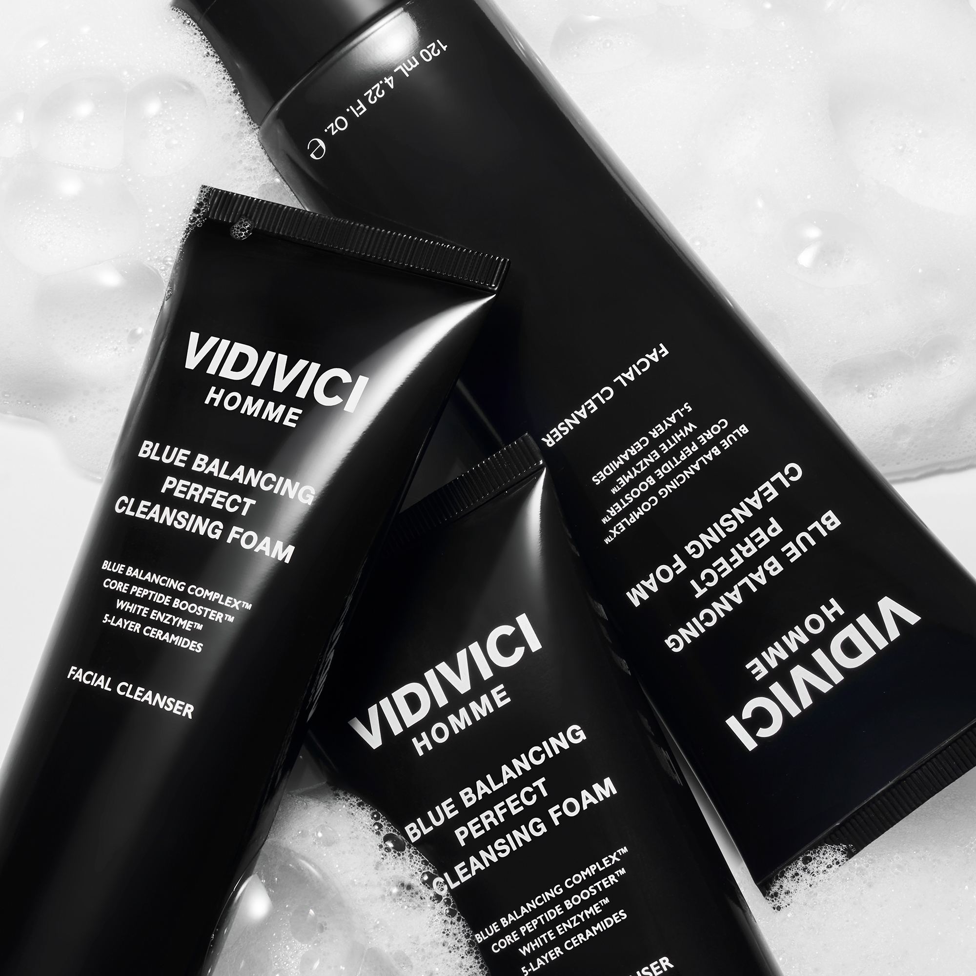 [슈퍼적립] 비디비치 옴므 블루 밸런싱 퍼펙트 클렌징 폼 120ml - 상세 이미지 3