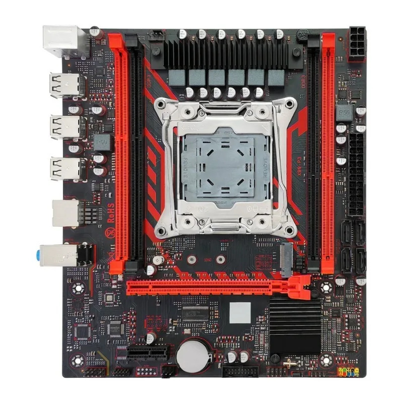 X99-P3-V9.0부품 메보드 지원 2011-3핀 DDR3 메모리 4슬롯 데스크탑 컴퓨터