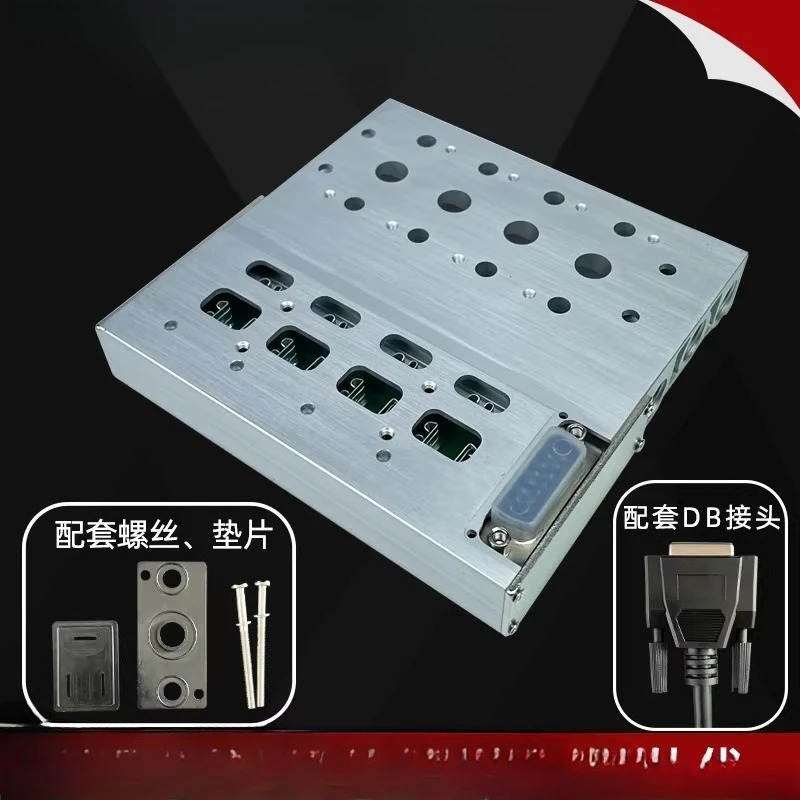 1 pc전자기 밸브 그룹 4V210-08 실린더 공압식 220V/24V 매니폴드 통합 솔레노이드 아일랜드