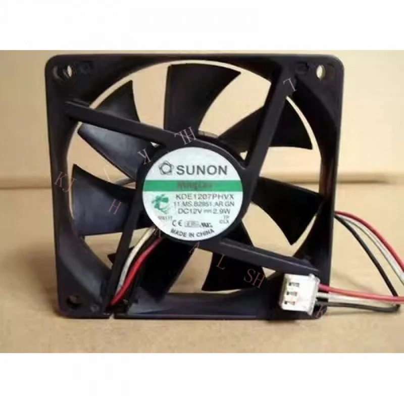 N FOR SNUON KDE1207PHVX 7015 DC12V 2.9W 7CM 3핀 무소음 냉각팬