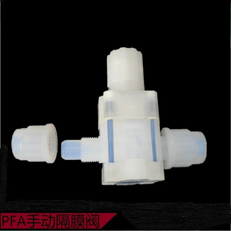 PFA 수동 밸브 임페리얼 1/2 확장 볼 반도체 특수 PTFE 유량