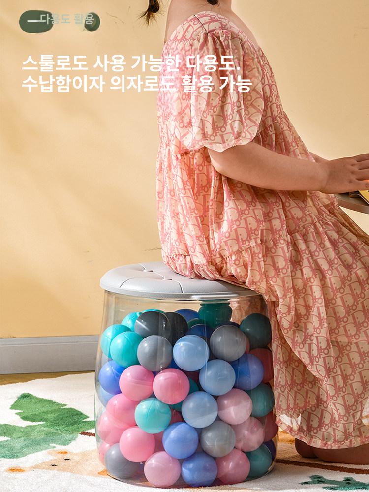 아크릴 인형보관통 수납 진열장 보관함 피규어 전시장 기둥형 옐로우 115kg - 상세 이미지 5