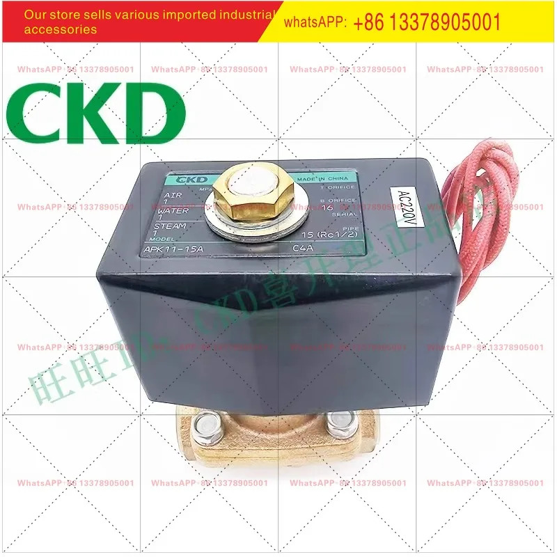 CKD 증기 솔레노이드 밸브 APK11-8A/10A/15A/20A/25A-C4A-AC220V