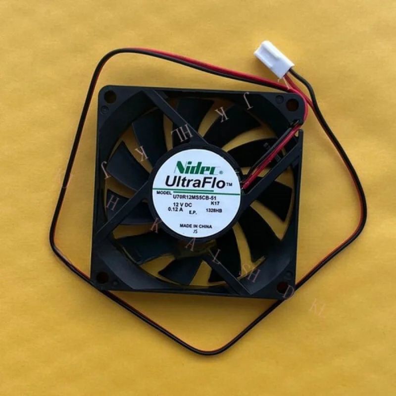 NIDEC U70R12MS5CB-51 12V 7CM 무소음 냉각팬용
